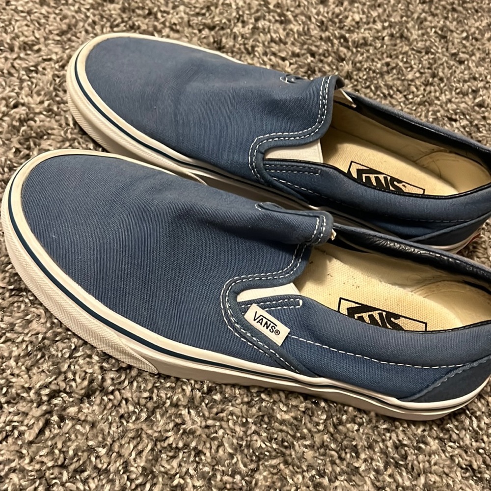 Blue vans💙 size 7, gently used